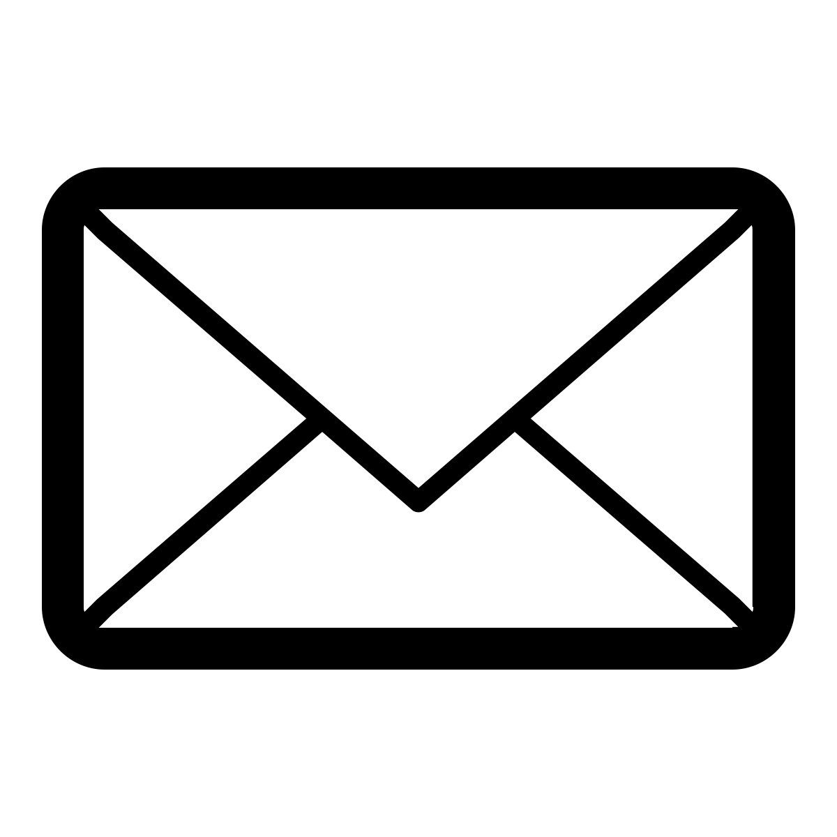 Black Email Symbol